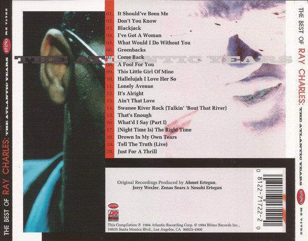 Ray Charles : The Best Of Ray Charles: The Atlantic Years (CD, Comp)