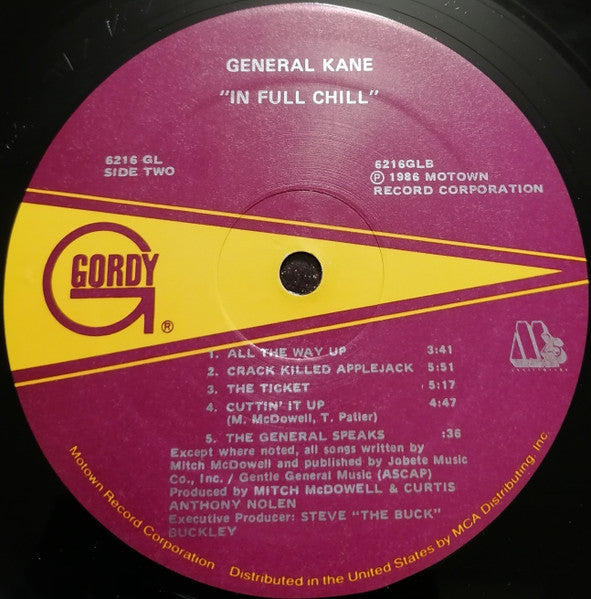 General Kane : In Full Chill (LP, Album)