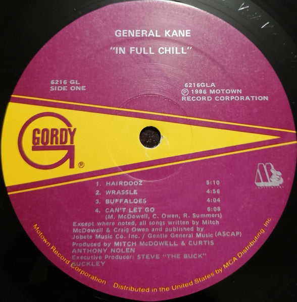 General Kane : In Full Chill (LP, Album)