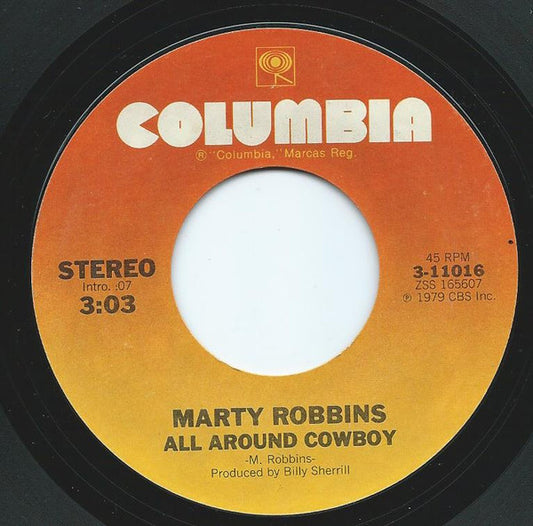 Marty Robbins : All Around Cowboy (7", Single, Ter)