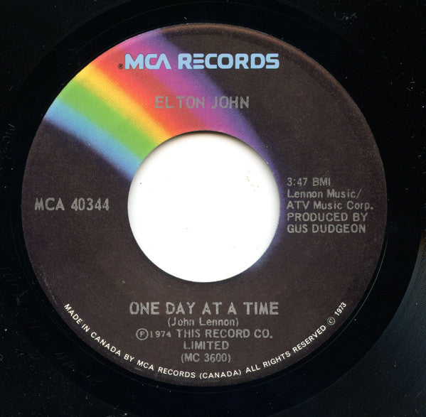 Elton John : Lucy In The Sky With Diamonds (7", Single)