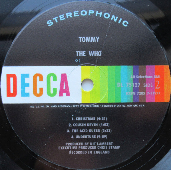 The Who : Tommy (2xLP, Album, Glo)