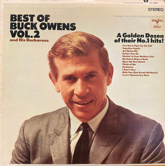 Buck Owens And His Buckaroos : The Best Of Buck Owens, Vol. 2 (LP, Comp, RE, Scr)