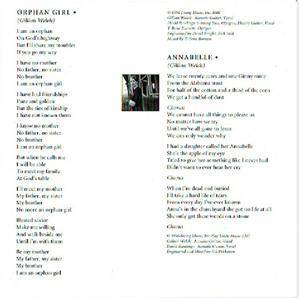 Gillian Welch : Revival (CD, Album, RE)