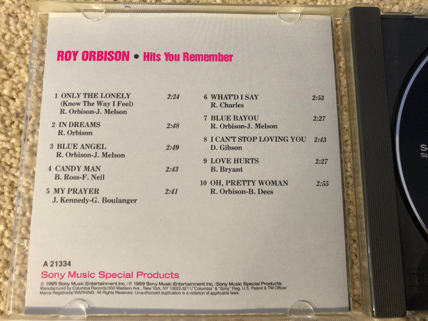 Roy Orbison : Hits You Remember (CD, Comp)