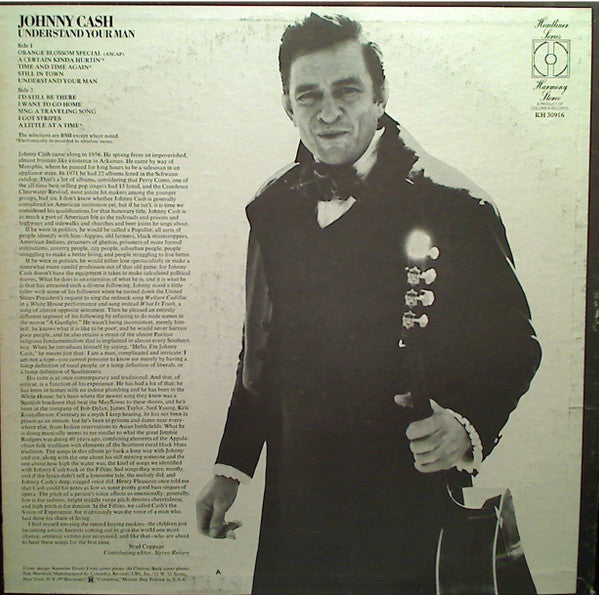 Johnny Cash : Understand Your Man (LP, Comp)