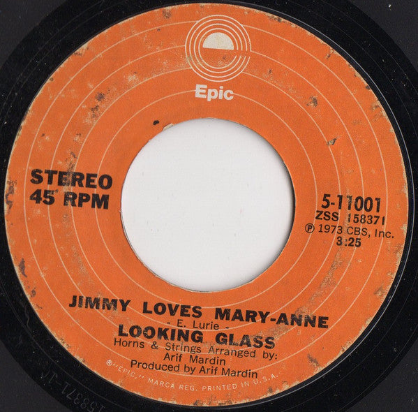 Looking Glass : Jimmy Loves Mary-Anne / Wooly Eyes (7", Styrene, Ter)