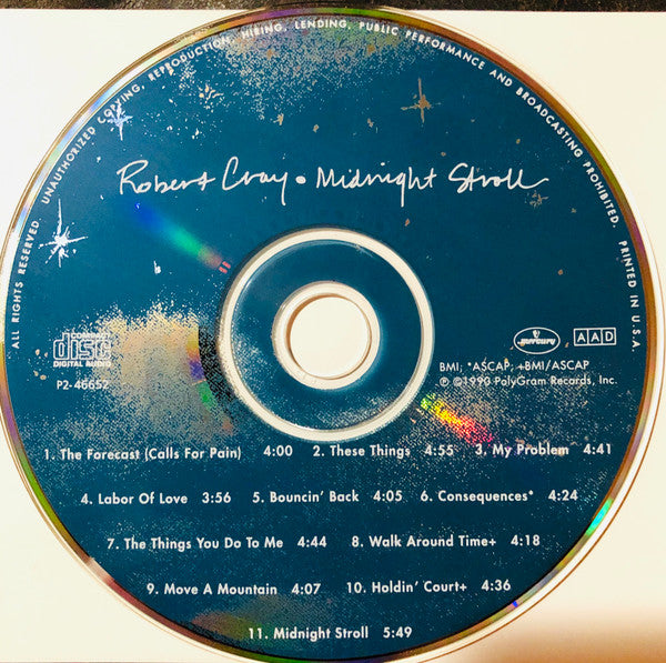 The Robert Cray Band Featuring The Memphis Horns : Midnight Stroll (CD, Album, Club)
