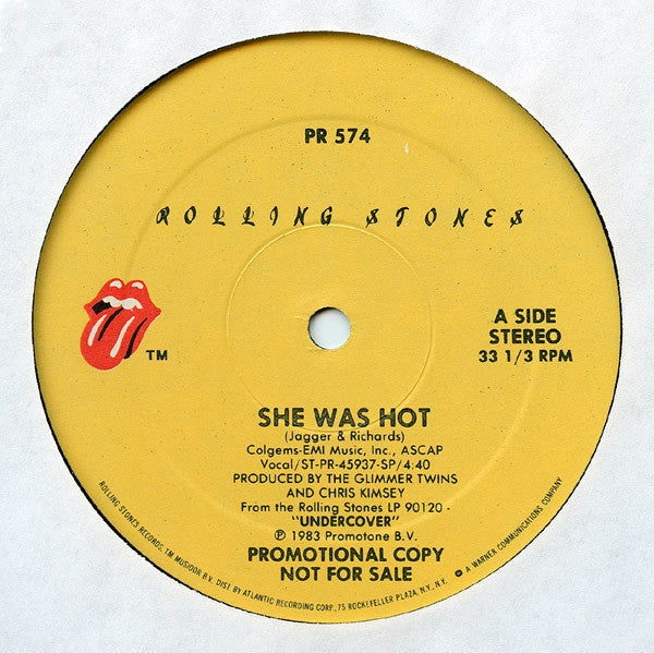 Rolling Stones* : She Was Hot (12", Single, Promo)