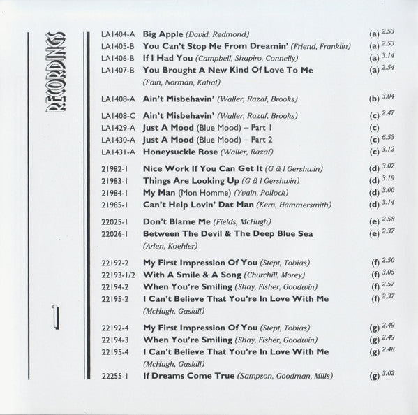 Teddy Wilson : Blue Mood (CD, Comp, Mono, RE, RM)