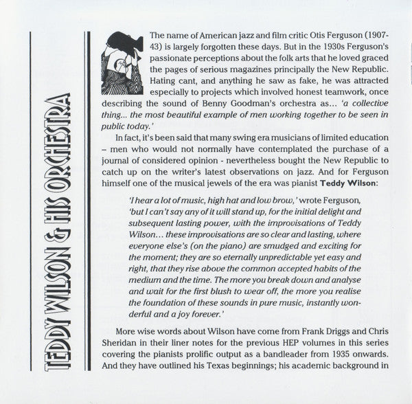 Teddy Wilson : Blue Mood (CD, Comp, Mono, RE, RM)