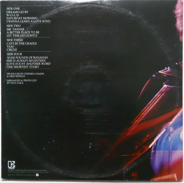 Harry Chapin : Greatest Stories - Live (2xLP, Album, SP )