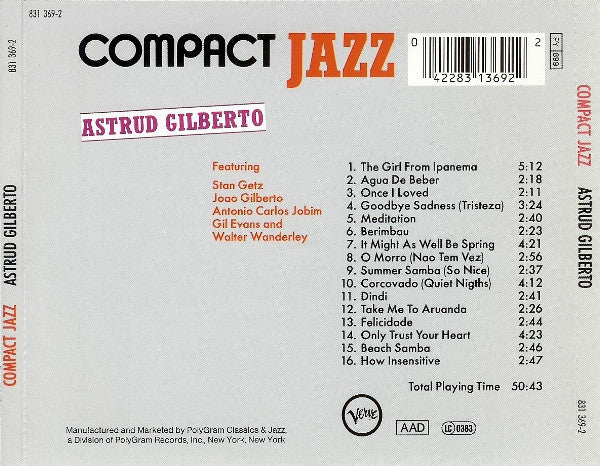 Astrud Gilberto : Astrud Gilberto (CD, Comp, RM)