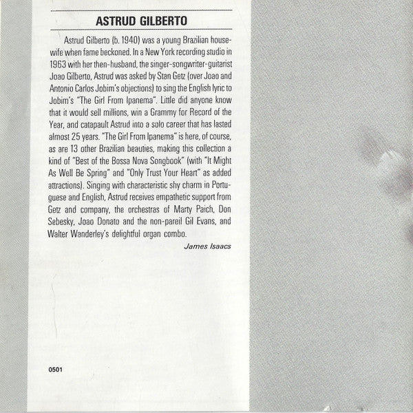 Astrud Gilberto : Astrud Gilberto (CD, Comp, RM)