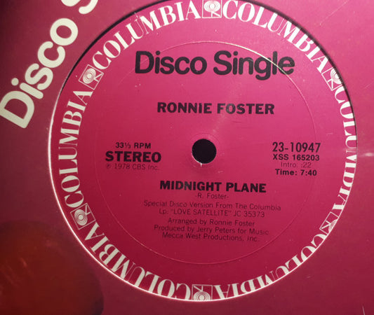 Ronnie Foster : Midnight Plane (12", Single)