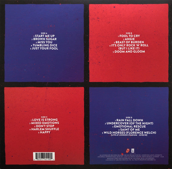 The Rolling Stones : Honk (2xLP, Comp, Ltd, Blu)