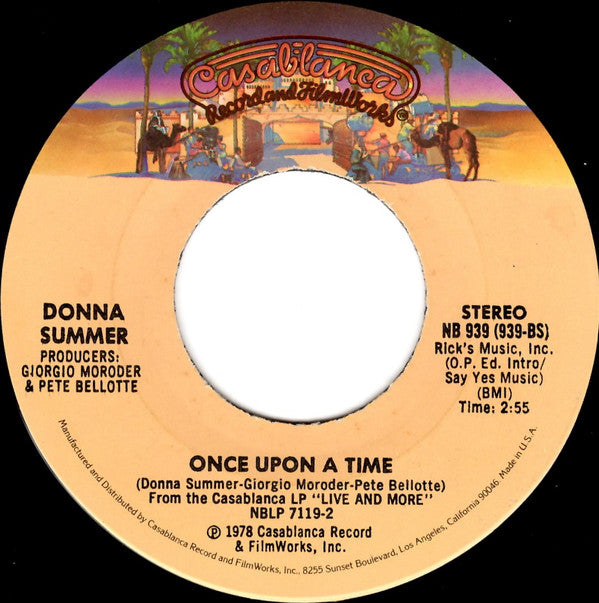 Donna Summer : Mac Arthur Park / Once Upon A Time (7", Single, PRC)