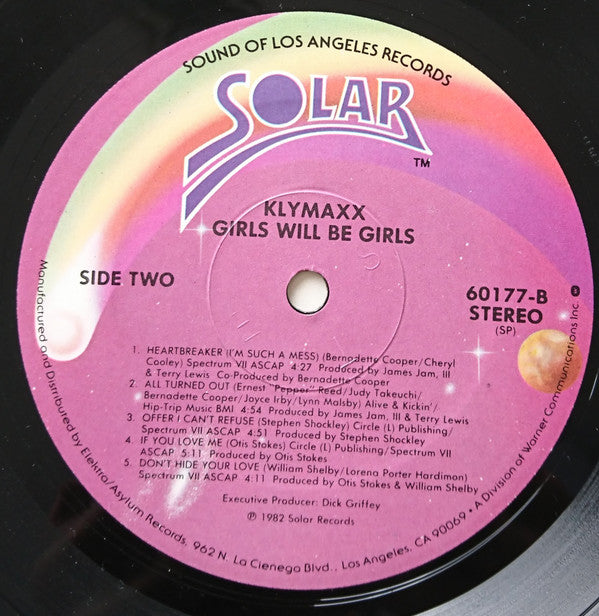 Klymaxx : Girls Will Be Girls (LP, Album, Spe)