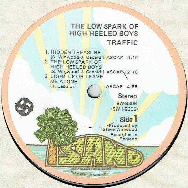 Traffic : The Low Spark Of High Heeled Boys (LP, Album, Jac)