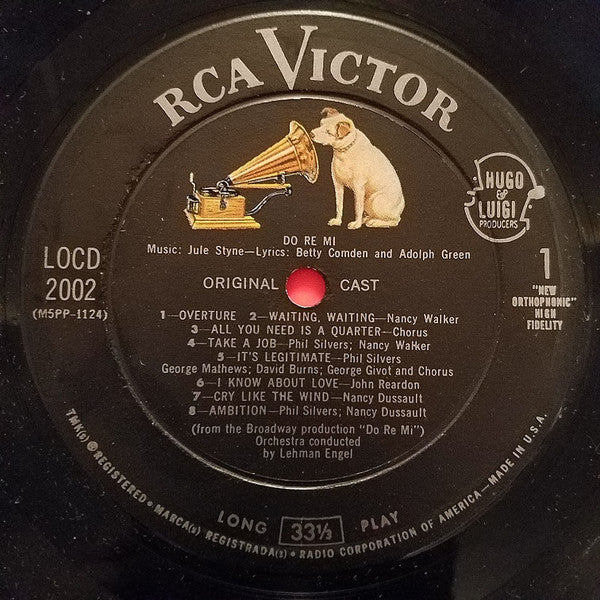 Phil Silvers, Nancy Walker, John Reardon (2), Nancy Dussault, Do Re Mi Chorus : Do Re Mi (Original Broadway Cast) (LP, Album, Mono, Roc)