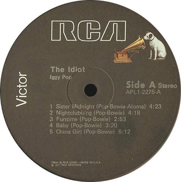 Iggy Pop : The Idiot (LP, Album)