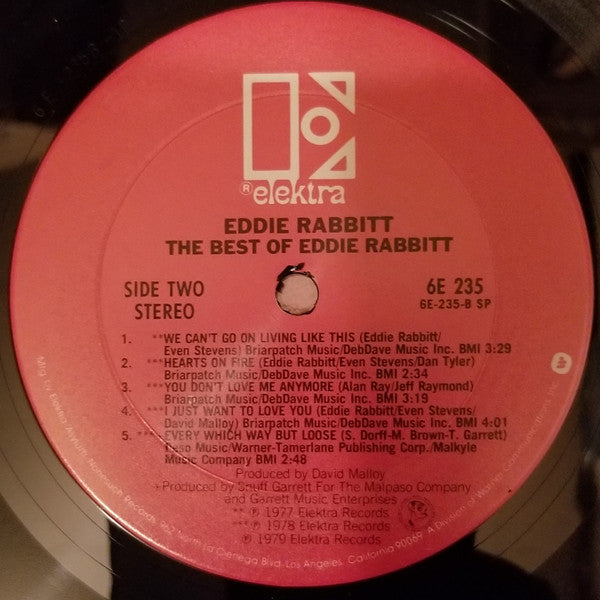 Eddie Rabbitt : The Best Of Eddie Rabbitt (LP, Comp, Club)