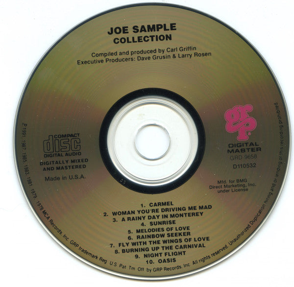 Joe Sample : Collection (CD, Comp, Club)