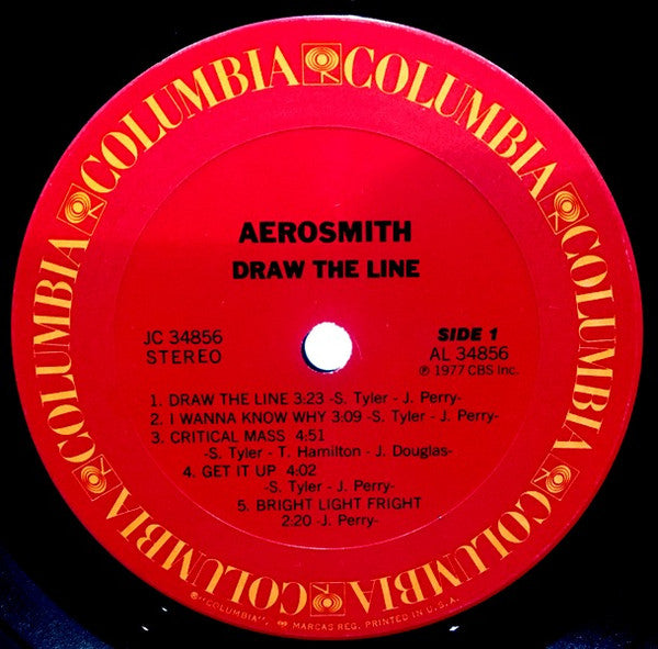 Aerosmith : Draw The Line (LP, Album, Pit)