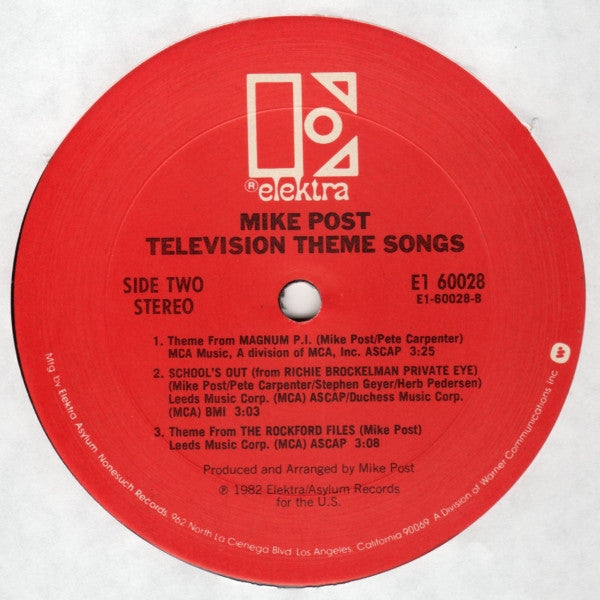 Mike Post : Television Theme Songs (LP, Album, SP )