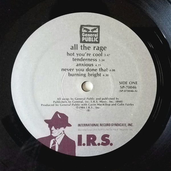 General Public : ...All The Rage (LP, Album, B -)