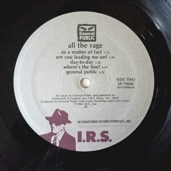 General Public : ...All The Rage (LP, Album, B -)