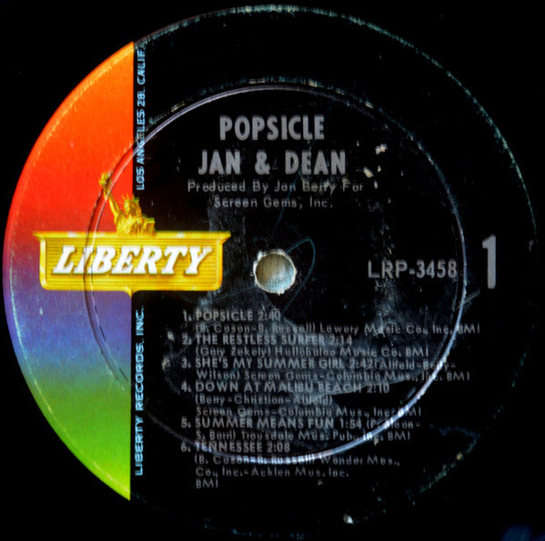 Jan & Dean : Popsicle (LP, Album, Mono)