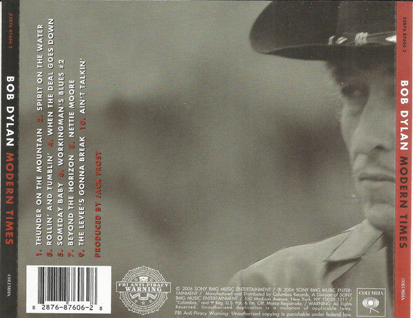 Bob Dylan : Modern Times (CD, Album, Son)
