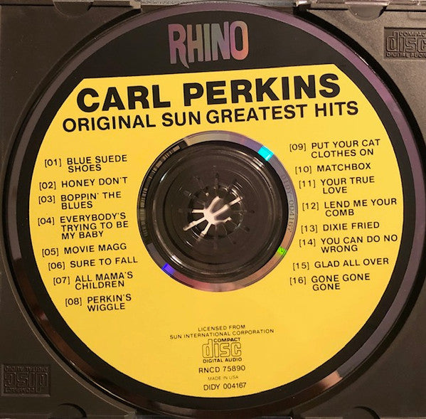 Carl Perkins : Original Sun Greatest Hits (CD, Comp, Club, RE)