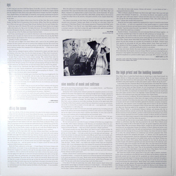 Thelonious Monk Quartet* With John Coltrane : At Carnegie Hall (LP, Album, Mono, 200)