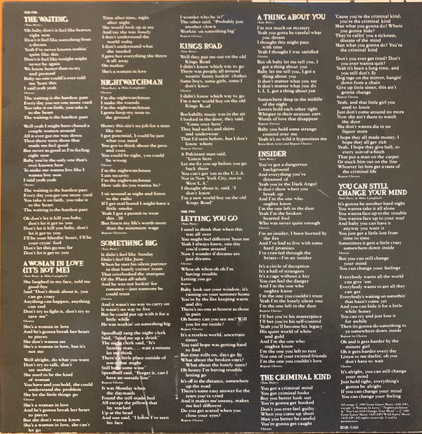 Tom Petty And The Heartbreakers : Hard Promises (LP, Album, Glo)