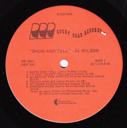Al Wilson : Show And Tell (LP, Album, Club, No )