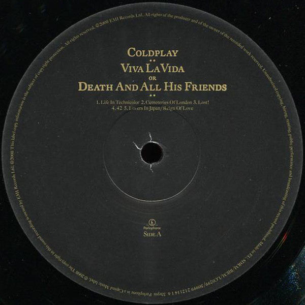 Coldplay : Viva La Vida Or Death And All His Friends (LP, Album, Gat)