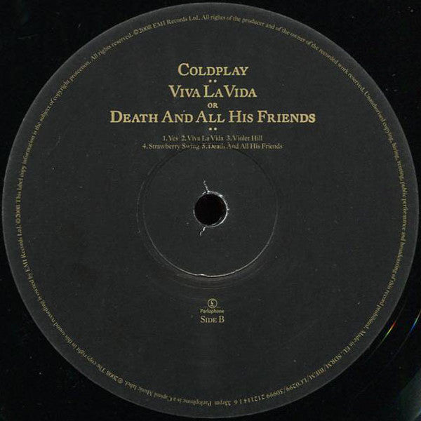 Coldplay : Viva La Vida Or Death And All His Friends (LP, Album, Gat)