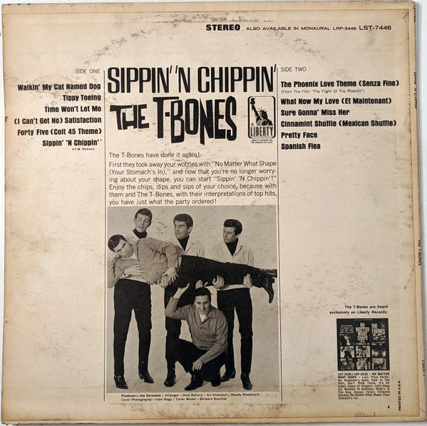The T-Bones : Sippin' 'N Chippin' (LP, Album)