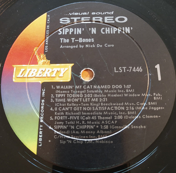 The T-Bones : Sippin' 'N Chippin' (LP, Album)