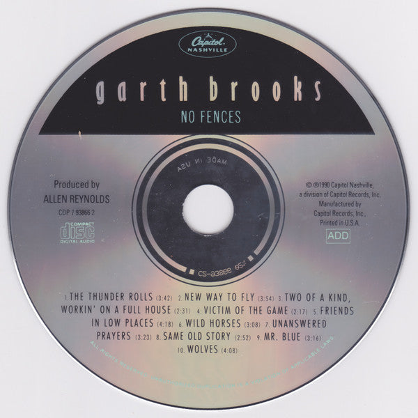 Garth Brooks : No Fences (CD, Album)