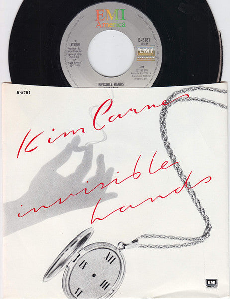 Kim Carnes : Invisible Hands (7", Single, Jac)
