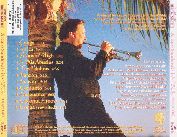 Arturo Sandoval : Danzón (Dance On) (CD, Album, Club)