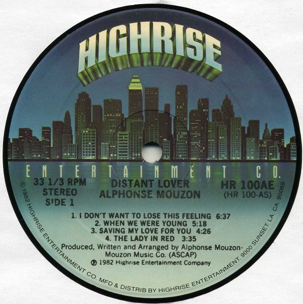 Alphonse Mouzon : Distant Lover (LP, Album, PRC)