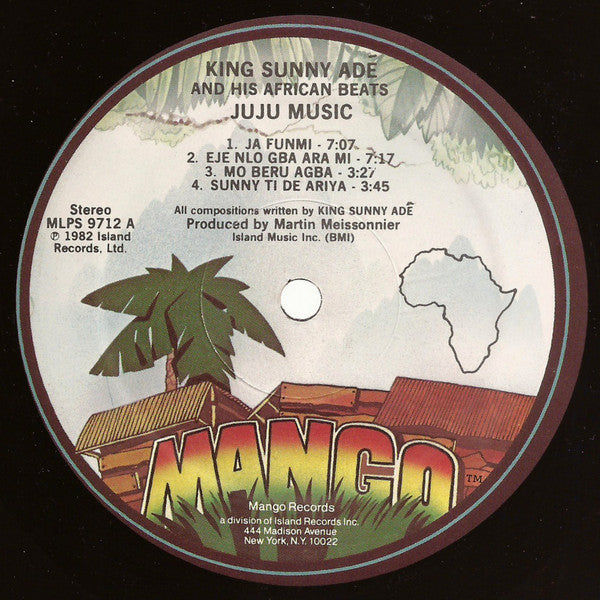 King Sunny Adé And His African Beats* : Juju Music (LP, Album, PRC)