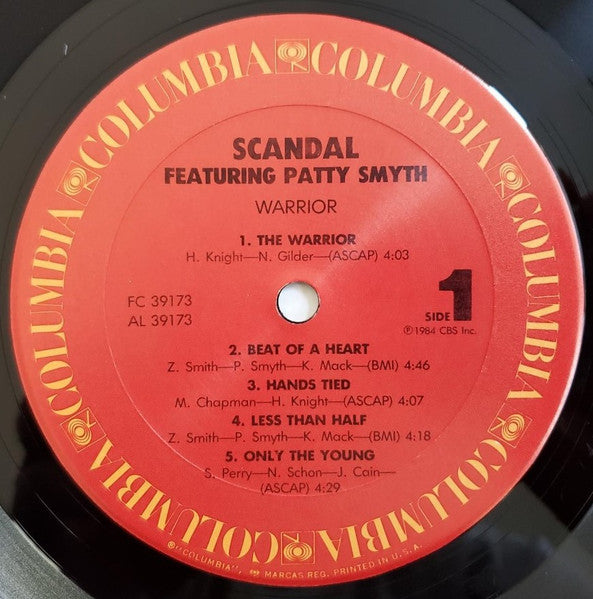 Scandal (4) Featuring Patty Smyth : Warrior (LP, Album, Car)