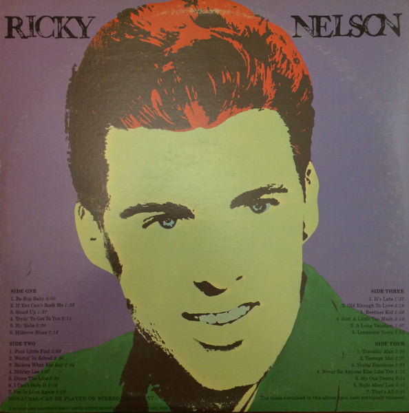 Ricky Nelson (2) : Legendary Masters Series #2 (2xLP, Comp)