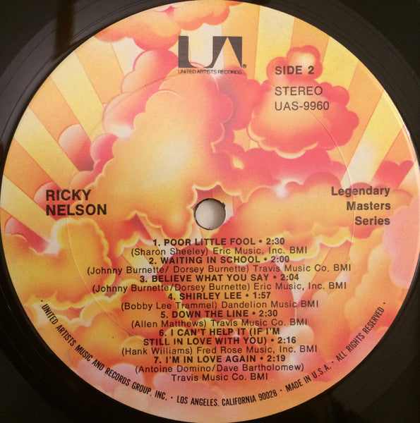 Ricky Nelson (2) : Legendary Masters Series #2 (2xLP, Comp)