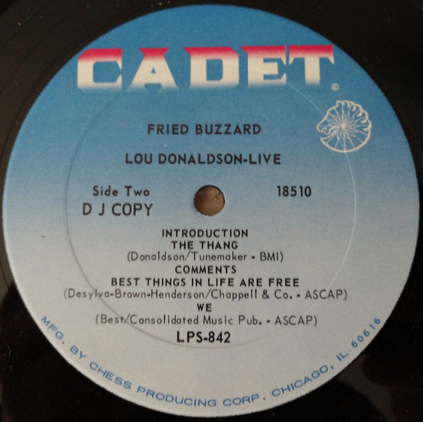 Lou Donaldson : Live: Fried Buzzard (LP, Album, Promo)